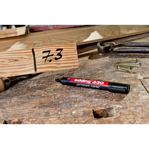 Marcatore permanente edding 330 punta scalpello 1-5 mm blu E-330 003